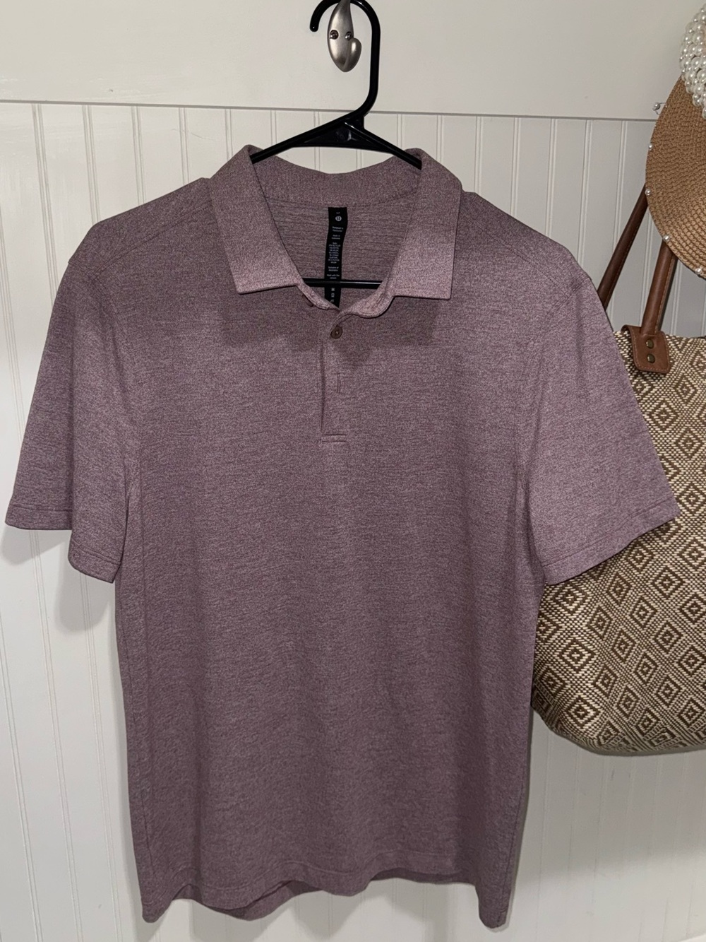 lululemon athletica Men's Heathered Mauve Polo